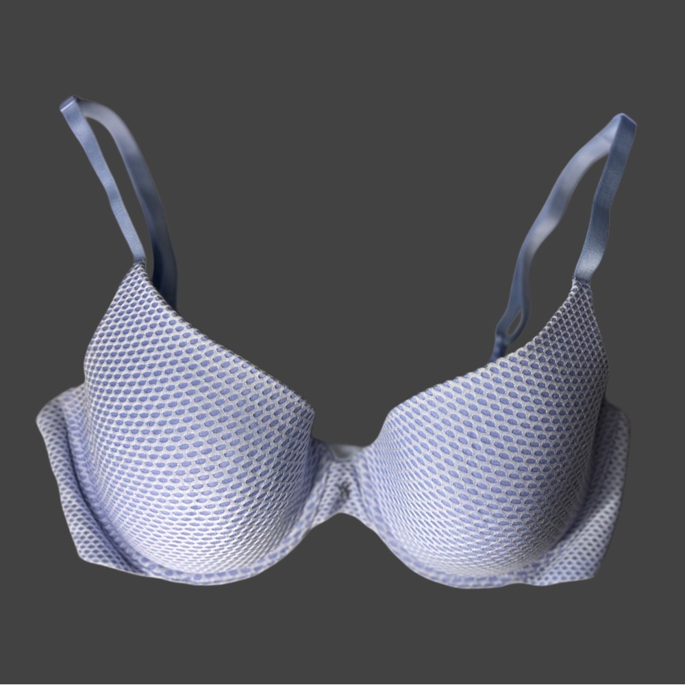 Victoria's Secret Light Blue Textured Bra